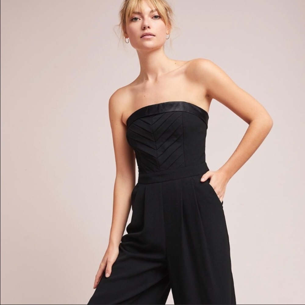 Greylin Anthropologie Black Jumpsuit